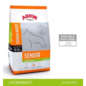 Arion Medium Breed Senior Kylling og Ris 12kg.